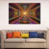 3 panels road to heaven canvas art