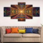 5 panels road to heaven canvas art