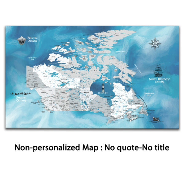 Pirate push pin Canada map no quote