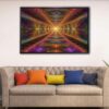 road to heaven floating frame canvas