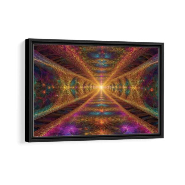 road to heaven framed canvas black frame