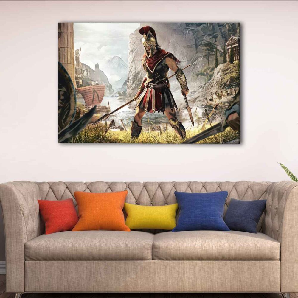 1 panels assassins creed odyssey canvas art