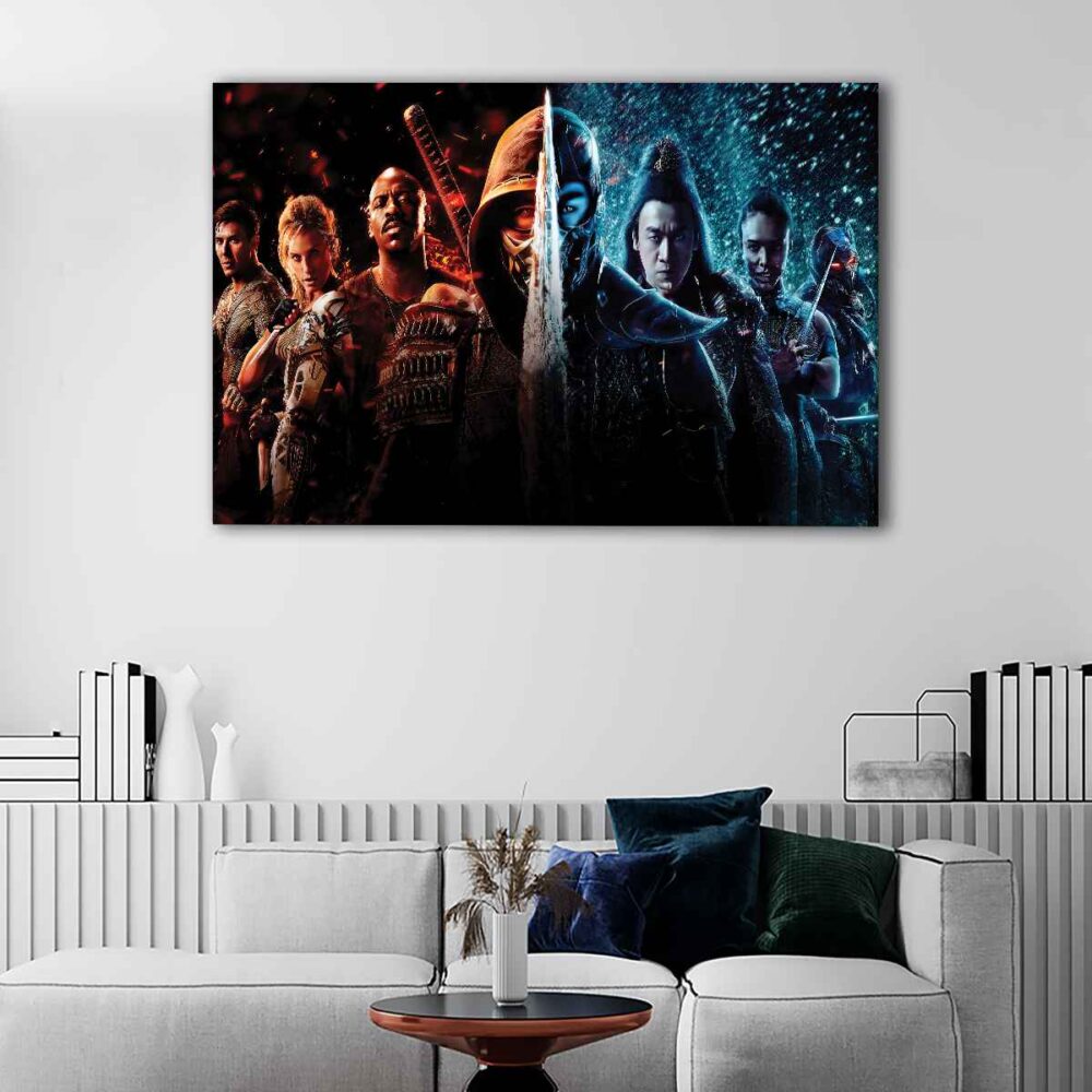 1 panels mortal kombat canvas art