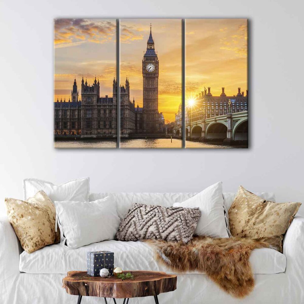 tableau tryptique Big Ben 