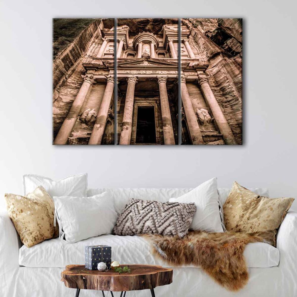 3 panels petra jordan canvas art