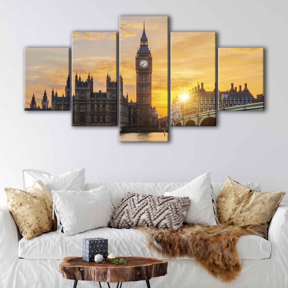 tableau Big Ben 5 pièces