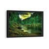 amazonia forest framed canvas black frame