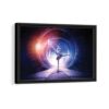 ballerina framed canvas black frame