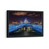 dublin at night framed canvas black frame