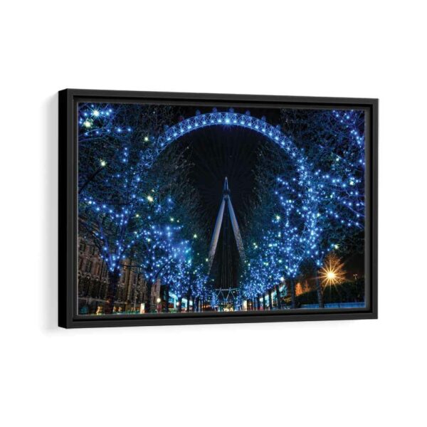 london eye framed canvas black frame