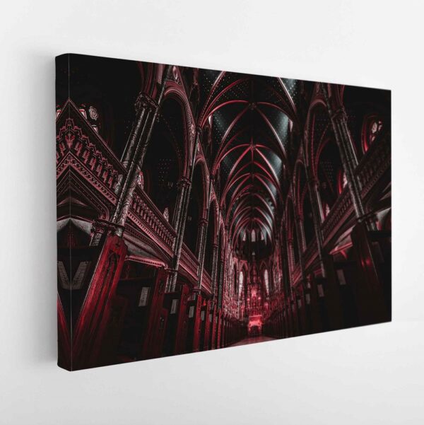 notre dame ottawa stretched canvas