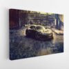  tableau sur toile imprimée porsche 911 5 