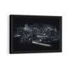 world monuments framed canvas black frame