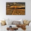 1 panels sea sunset canvas art