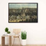 old washington dc floating frame canvas