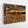 sea sunset stretched canvas