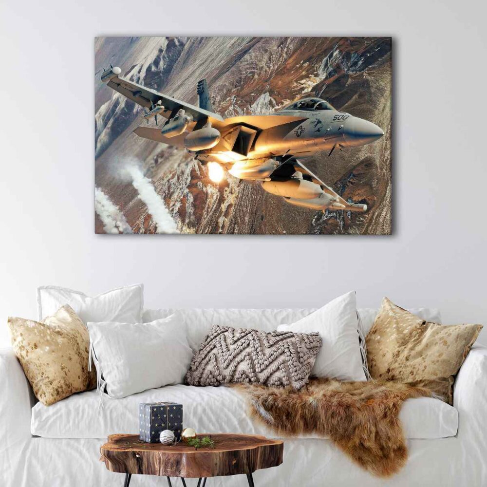 1 panel f18 hornet canvas art