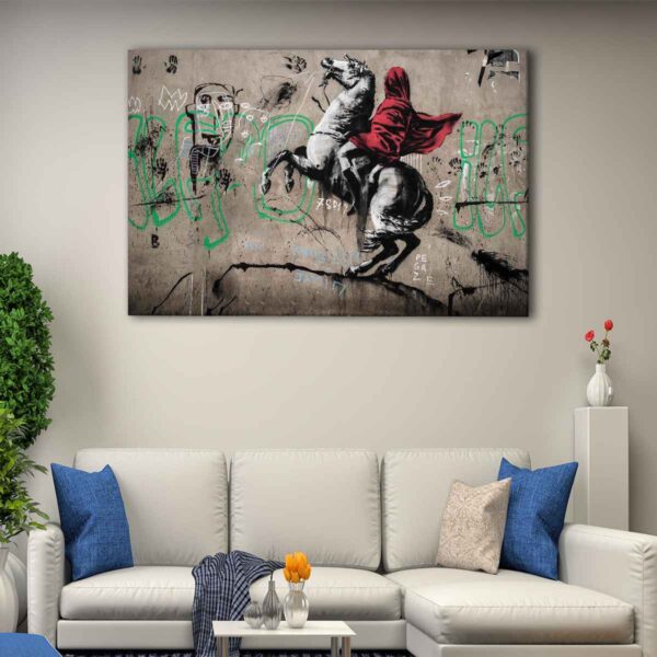 1 panels horse rider canvas art