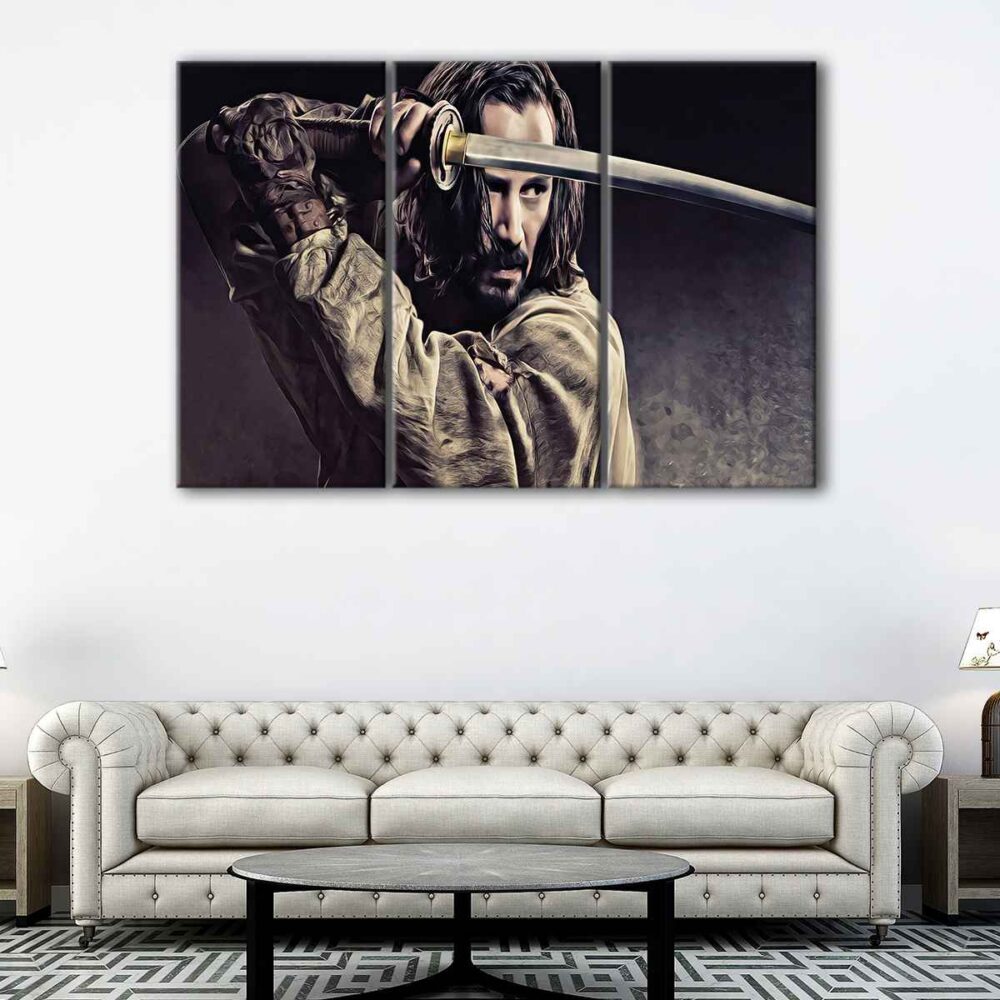 3 panels ronin 47 canvas art