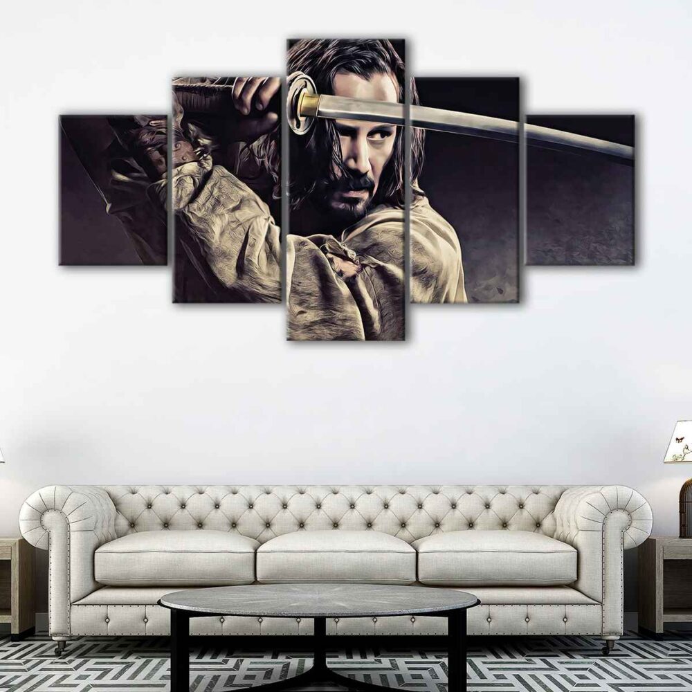 5 panels ronin 47 canvas art