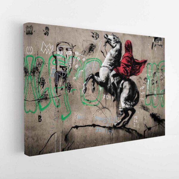 horse rider stretched canvas