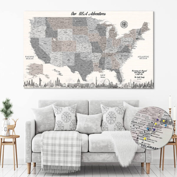 Monuments push pin usa map featured