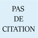 Pas de citation