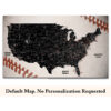 Baseball push pin usa map no quote