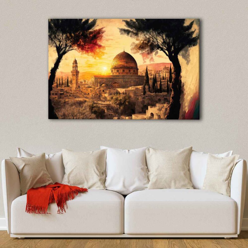 1 panels jerusalem canvas art