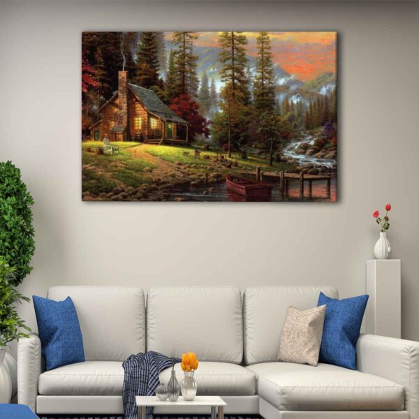 1 panels peaceful retreat canvas art