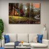 3 panels peaceful retreat canvas art