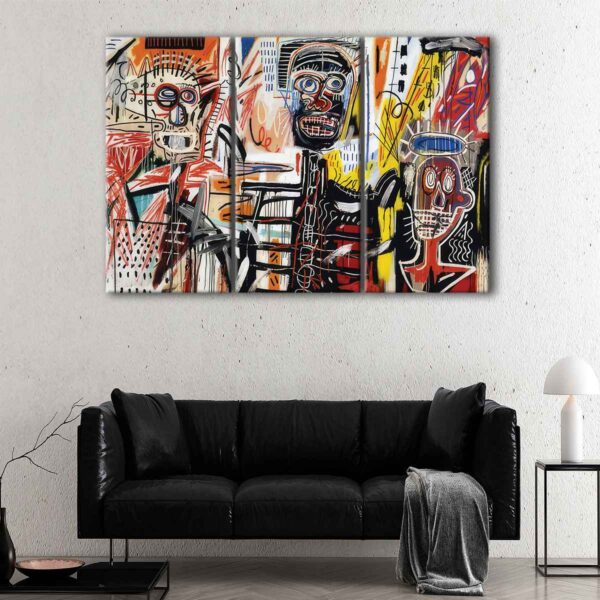 3 panels philistines canvas art