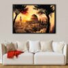 jerusalem floating frame canvas