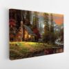 peaceful retreat stretched canvas