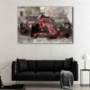 1 panel charles leclerc f1 canvas art