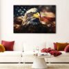 1 panel majestic bald eagle canvas art