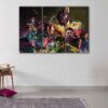 3 panels superheroes abstract canvas art