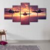 5 panels f22 raptor canvas art