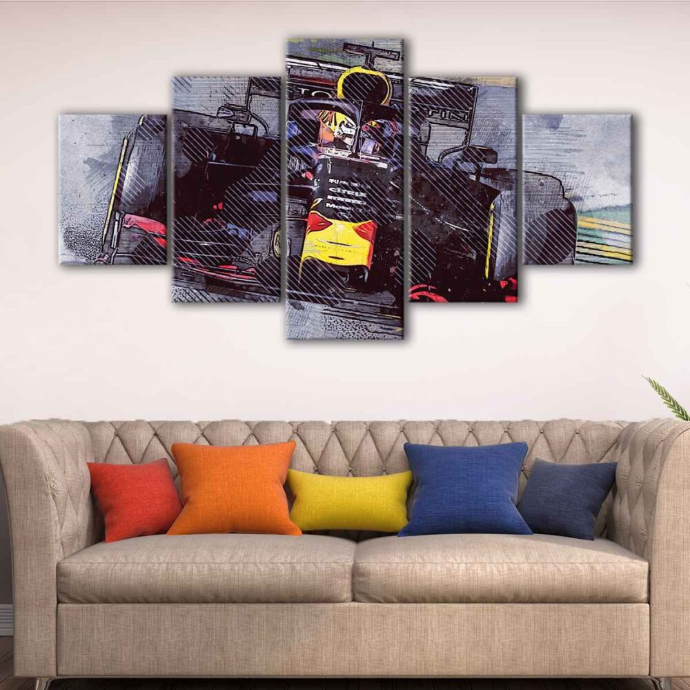 tableau max verstappen f1 5 pièces