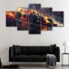 5 panels red bull racing f1 canvas art