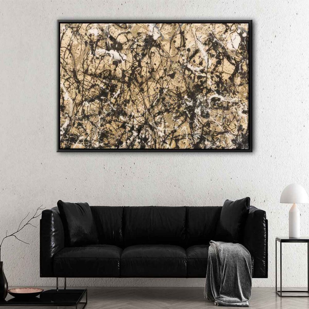 autumn rhythm floating frame canvas