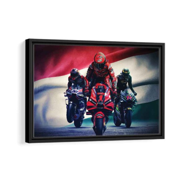 biker boyz framed canvas black frame