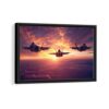 f22 raptor framed canvas black frame