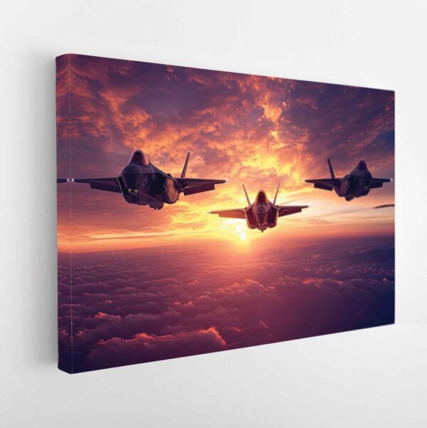 f22 raptor stretched canvas