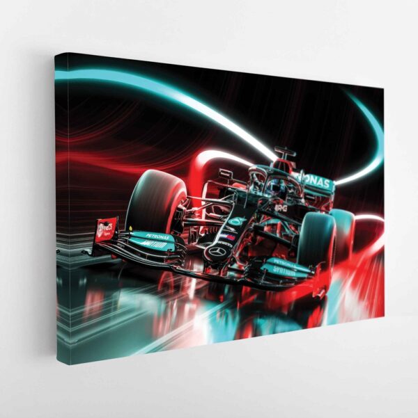 mercedes amg petronas f1 stretched canvas