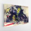 rossi motogp stretched canvas