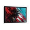 us marine soldier framed canvas black frame