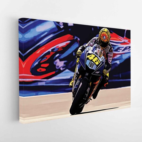 valentino rossi stretched canvasn