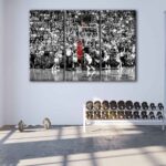 3 panels jordan last shot canvas art