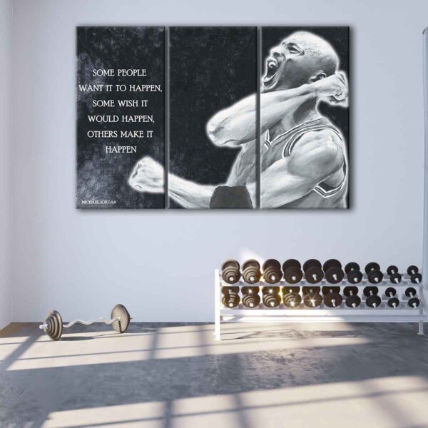 3 panels jordan quote canvas art